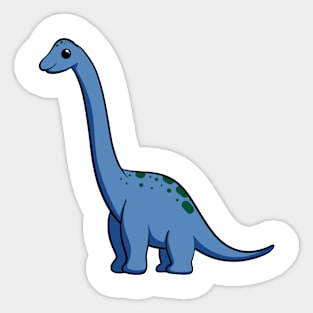cartoon branchiosaurus Sticker